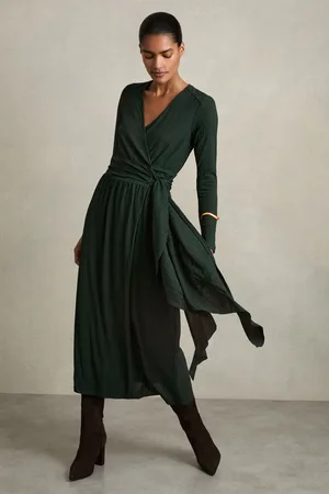 Reiss Madeline Jersey Wrap-Tie Midi Dress42