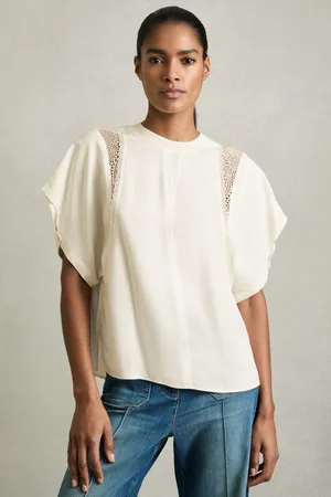 Reiss Harlowe Lace-Insert T-Shirt32