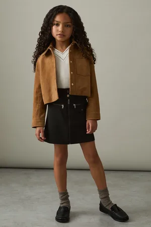 Reiss Poppie Piqué Zip-Detail Mini Skirt7