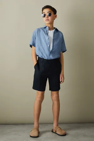 Reiss Holiday Linen Cutaway Collar Shirt10