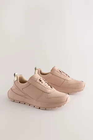 Next Forever Comfort Leather Wedge Lace Up TrainersEU 37 (UK 4)