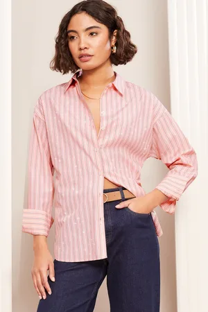 Friends Like These Cotton Poplin Stripe Dimante Shirt50