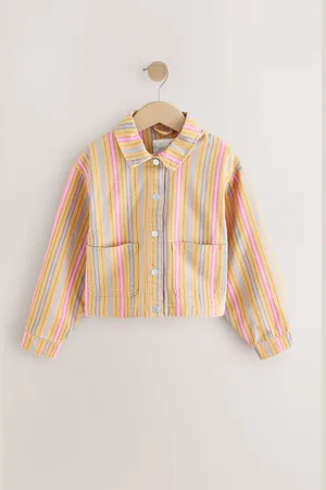 Next Stripe 100% Cotton Shacket (3mths-7yrs)8692cm