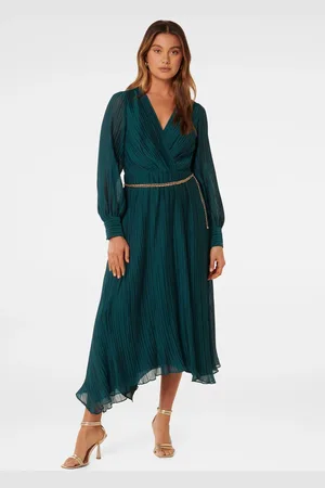 Forever New Genevieve Crinkle Midi Dress38