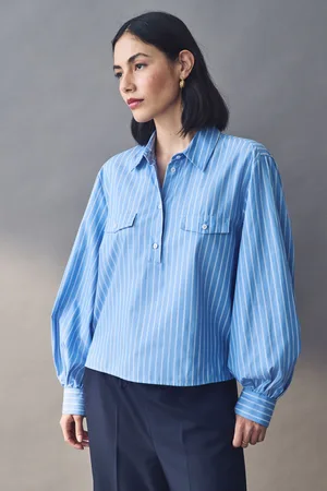 MARELLA Emme Marella Blue Etna 100% Cotton Shirt42