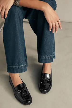 Next Forever Comfort Patent Tassel Hardware Detail Slim LoafersEU 40 (UK 6.5)