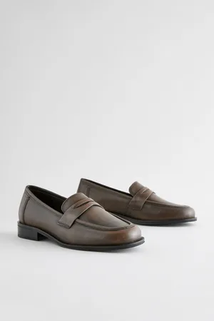 Next Forever Comfort Slim Leather Penny LoafersEU 38 (UK 5)
