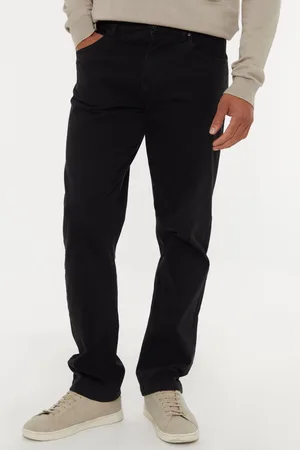 Threadbare Straight Leg Cotton Canvas Trousers With Stretch32
