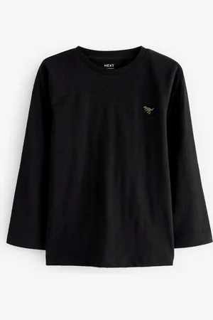 Next 100% Cotton Long Sleeve Plain T-Shirt (3mths-7yrs)9