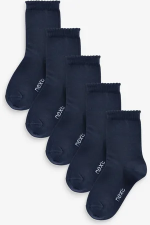 Next Cotton Rich School Ankle Socks 5 PackUK 6