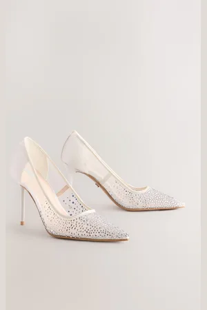 Next Forever Comfort Wedding Point Toe Jewel Mesh Wedding Courtseu40