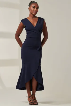 Jolie Moi Tara Sleeveless Draped Maxi Dress44