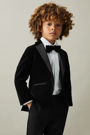 Reiss Ace blazer van fluweel met enkele rij knopen10