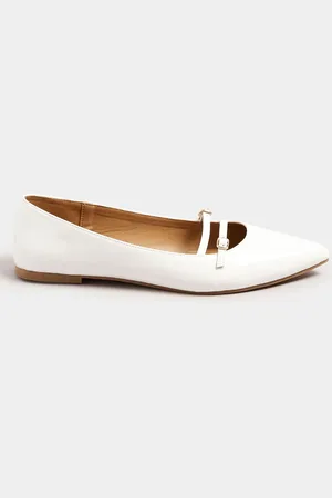 Long Tall Sally Flat Point Multi Strap ShoesEU 45 (UK 11)