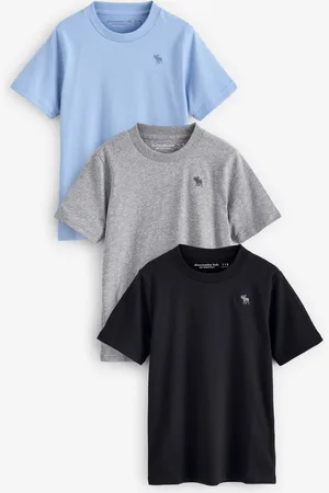 Abercrombie & Fitch Blue Logo Long Sleeve 100% Cotton Top 3 Pack15