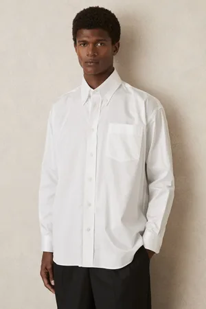 Reiss Kris Cotton Oversized Long-Sleeve ShirtXS