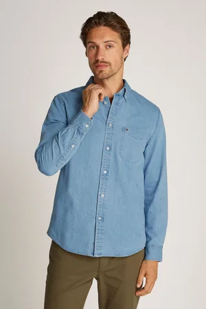 Tommy Hilfiger Regular Fit Denim 100% Cotton ShirtXXL