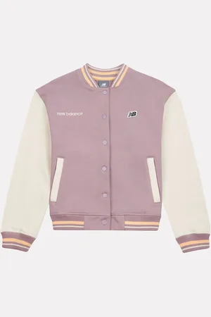 New Balance Girls 100% Cotton Premium Baseball Jacket7