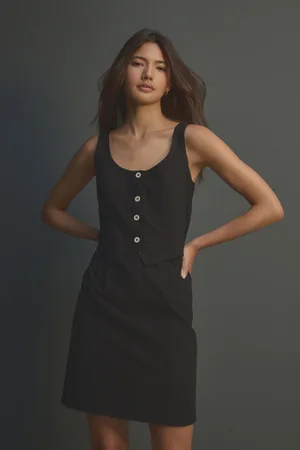 Next 100% Cotton Sleeveless Waistcoat Mini Dress42