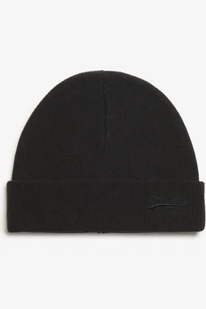 Superdry 100% katoenen gebreide muts met Essential logoEén