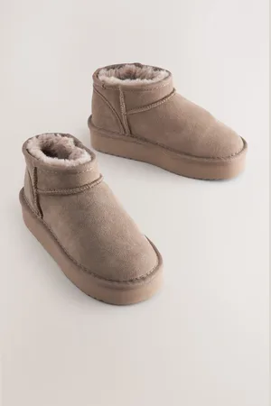 Next Flatform Mini Warm Lined Water Repellent Suede Pull-On BootsEU 39 (UK 6)
