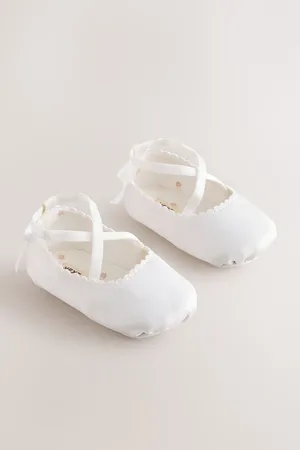 Next Baby satijnen balletschoenen (0