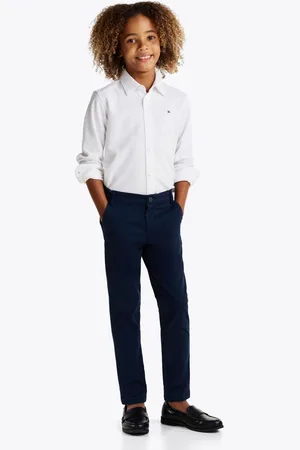 Tommy Hilfiger Regular Fit Micro Waffle Shirt14 Jaar (164cm)