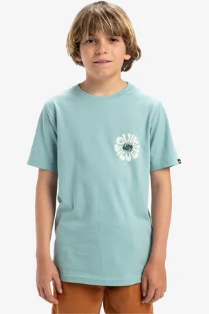 Quiksilver Youth Evo Roads End Short Sleeve Back Print Logo 100% Organic Cotton T-Shirt158164cm