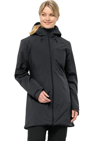 Jack Wolfskin Heidelstein donsjack met capuchon in zwartXL