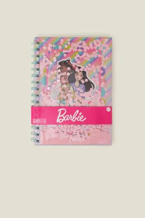 Accessorize Girls Barbie Confetti Cover NotebookEén