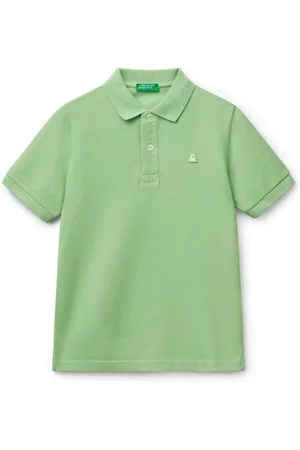 Benetton Boys Pique 100% Cotton Polo Shirt10