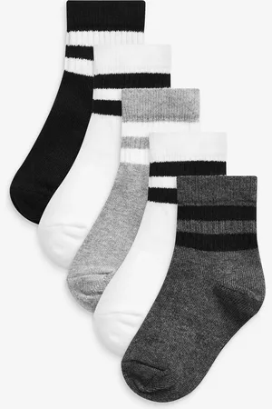 Next Cushioned Footbed Cotton Rich Ribbed Tipped Socks 5 PackUK 3