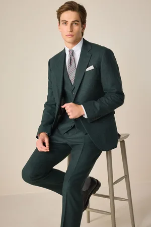 Next Slim Fit Wool Donegal Suit Jacket50 Lang (UK 40 L)