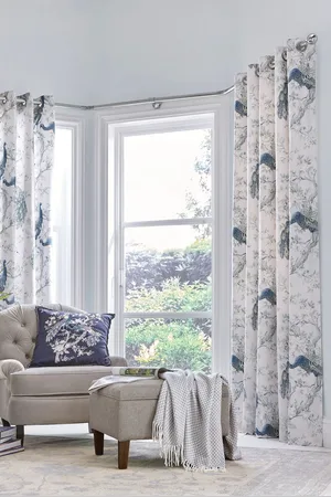 Laura Ashley Belvedere ringgordijnen met voering van 100% katoen168 x 229 cm