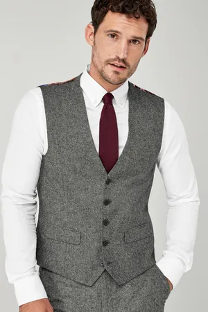 Next Regular Fit Donegal Suit Waistcoat50 Standaard (UK 40 R)
