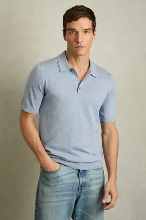 Reiss Manor poloshirt van merinowolM