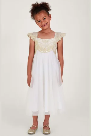 Monsoon Estella Embroidered Tulle Dress7 Jaar (122cm)