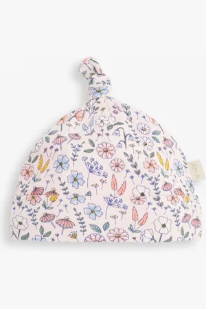 JoJo Maman Bébé Katoenen babyhoedje met print3