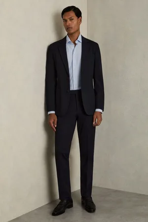 Reiss Valdo Cotton-Blend Cutaway-Collar Striped ShirtXS