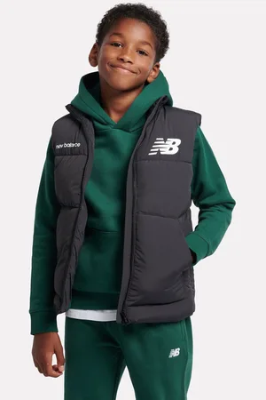 New Balance Gewatteerde bodywarmer met grafisch logo voor jongens8