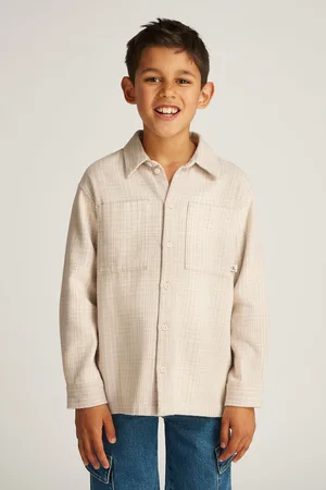 Calvin Klein Relaxed 100% Cotton Check Overshirt8 Jaar (128 cm)