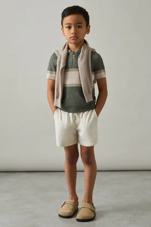Reiss Grove Textured Colourblock Polo Shirt116122cm