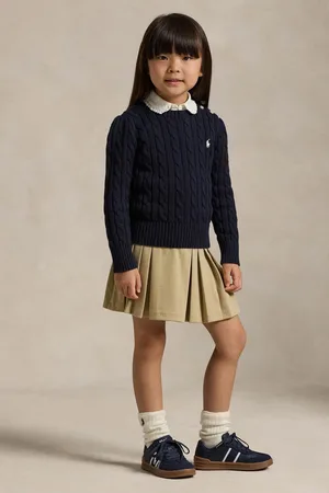 Ralph Lauren Girls Cable-Knit 100% Cotton Jumper24 maanden (92 cm)