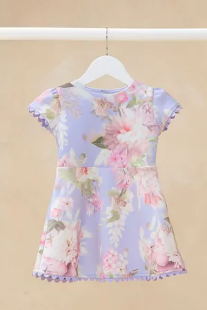 Lipsy London Baby Floral Print Scuba Occasion Dress (0mths-5yrs)6