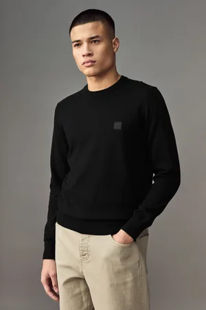 HUGO BOSS Regular Fit Logo Patch Cashmere JumperS