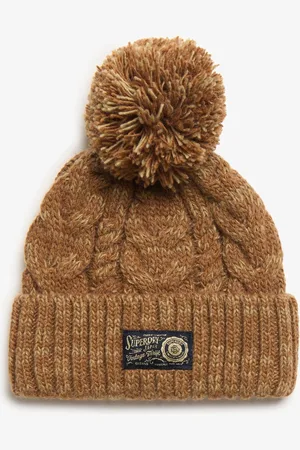 Superdry Wintermuts van 100% katoen met grof kabelpatroonEén