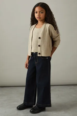 Reiss Mika Metallic-Knit V-Neck Cardigan5