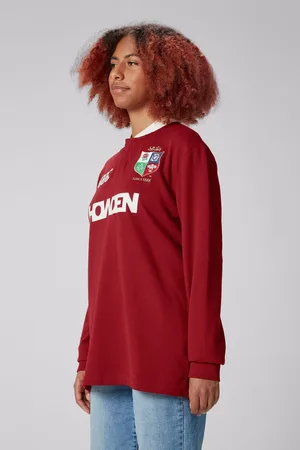 Canterbury Red British & Irish Lions Rugby Classic Long Sleeve JerseyM