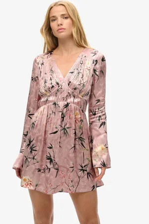 Superdry Mini-jurk met jacquardstof en uitlopende mouwen44