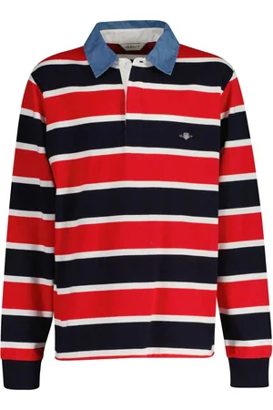 GANT Striped 100% Cotton Polo Shirt11